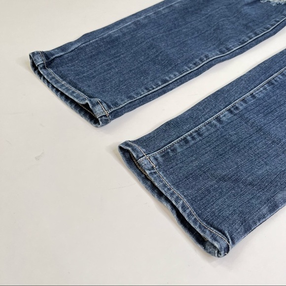 PAIGE Verdugo Ultra Skinny Quinnley Destructed Medium Wash Blue Jeans SIZE 26 - Picture 6 of 16
